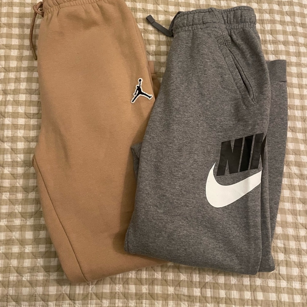Jordan & Nike Kids Sweatpants - Tan and Gray
